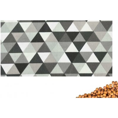 VFstyle nahřívací polštářek s třešňovými peckami 30x15 cm Triangles šedé – Hledejceny.cz