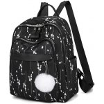 Lifestyle Dámský střední batůžek s bambulí Kočičky Černý 12 l – Zboží Dáma