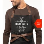 Kariban Vtipná zástěra na vaření Exclusive Mistr světa v.. Černá Black – Hledejceny.cz