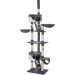 Tectake Kočičí škrabadlo šedé Hansi 40 x 65 x 240-260 cm – Hledejceny.cz