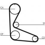 Ozubený řemen CONTINENTAL CTAM CT702 – Zboží Mobilmania