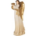 Clayre & Eef Dekorace figurka Anděl hrající na harfu - 28*16*63 cm – Hledejceny.cz