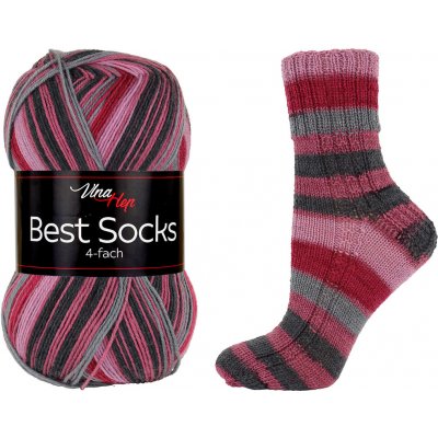 Vlna-hep Příze Best socks 4-fach - ponožková - vlna Best socks: 7348