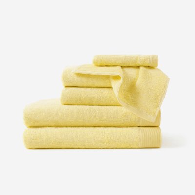 Goldea modalový ručník osuška světle žlutý 30 x 50 cm