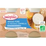 Babybio Brassé z kravského mléka hruška skořice 2 x 130 g – Zboží Dáma