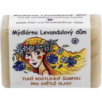 Mýdlárna Levandulový dům tuhý rostlinný šampon pro světlé vlasy 120 g