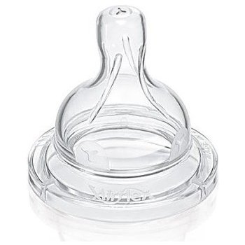 Philips Avent dudlík na kojeneckou láhev airflex průsek Y transparentní 2 ks