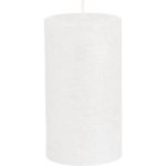 Svíčka válec rustikální METALIK Ø6x9 cm bílá – Hledejceny.cz