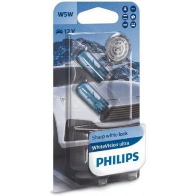 Philips WhiteVision 12V 5W W2,1x9,5d W5W