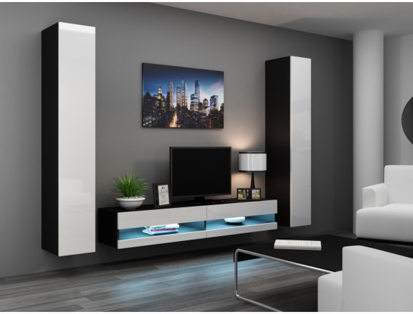 Cama VIGO NEW 4 černá bílá lesk