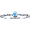 Prsteny SILVEGO Stříbrný prsten Manon s modrým a čirými Brilliance Zirconia DCC08042RLB