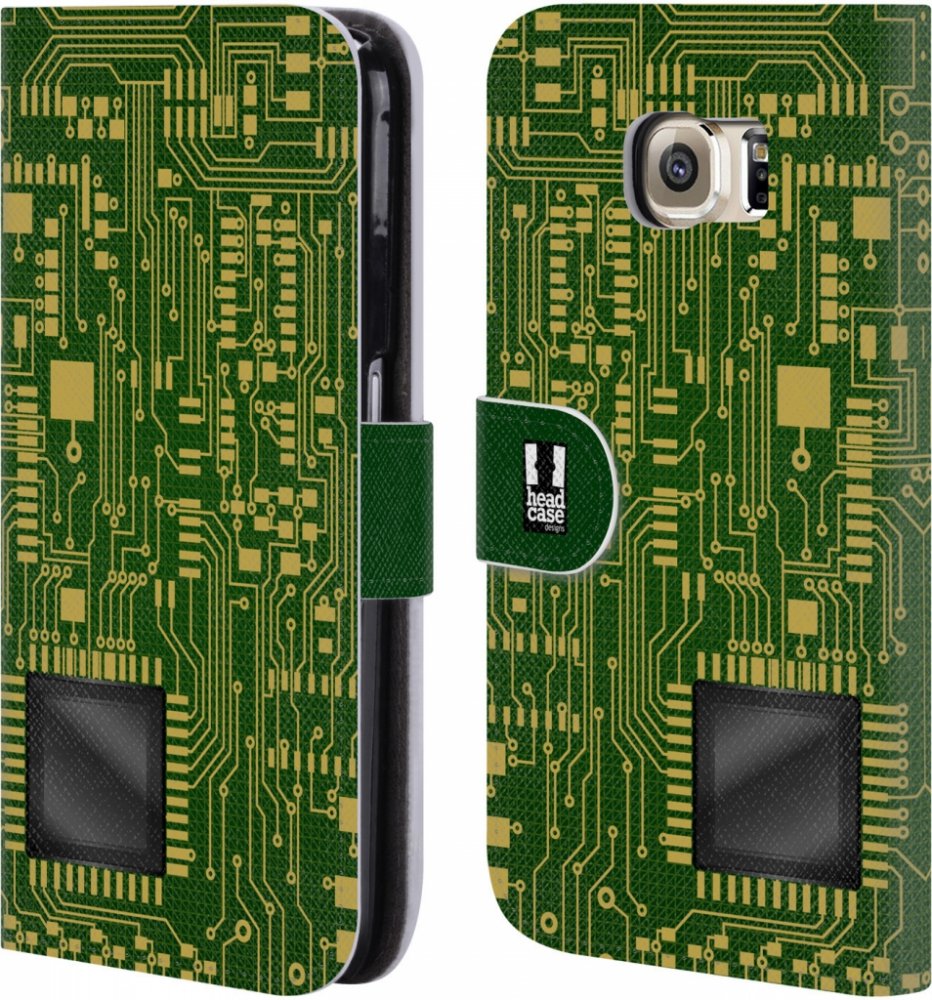 Pouzdro HEAD CASE Samsung Galaxy S6 (G9200) počítač základní deska zelená  barva velký čip | Srovnanicen.cz