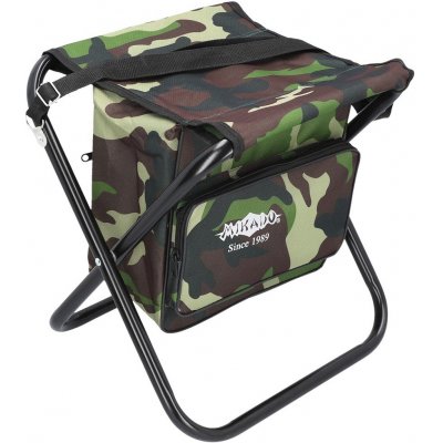 Mikado FOLDED STOOL WITH BAG CAMOUFLAGE – Zboží Mobilmania
