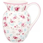 GREEN GATE Porcelánový džbánek Elsy White 0,5 l, růžová barva, porcelán – Zboží Dáma