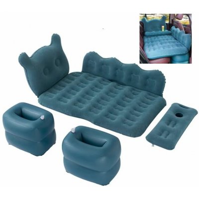 Mobilly univerzální nafukovací cestovní matrace do auta 125 x 75 + 45 cm nafukovací polštář modrá OT-105 – Zboží Dáma
