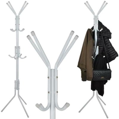 Ruhhy 23814 Stojanový věšák 175 x 42 cm bílý – Sleviste.cz