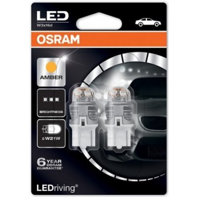 Osram LEDriving Premium 7905YE-02 W3x16d 12V Amber W21W OSRAM 7905YE-02B