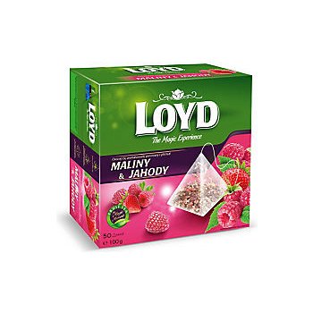 Loyd pyramids maliny jahody ovocný čaj 50 x 2 g