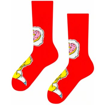 Frogies pánské ponožky Character Simpsons Love červená
