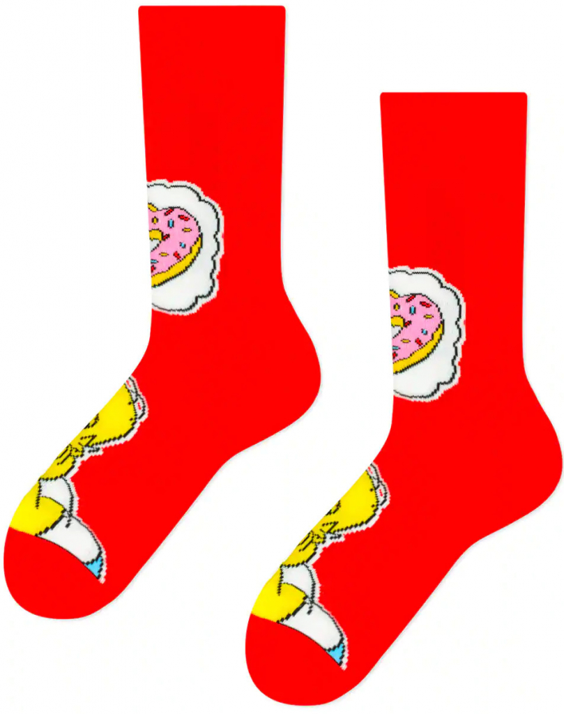 Frogies pánské ponožky Character Simpsons Love červená