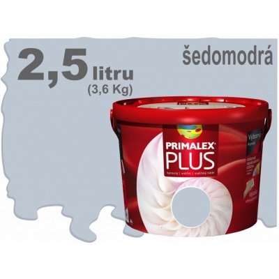 Primalex Plus 2,5 l - šedomodrá – Zboží Mobilmania