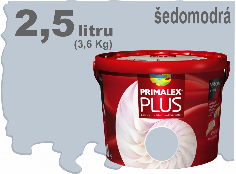 Primalex Plus 2,5 l - šedomodrá