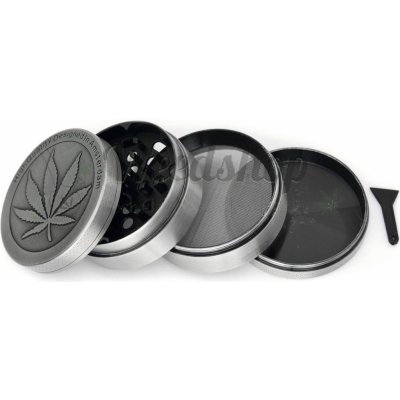 WeedShop čtyřdílná drtička s listem – Zboží Dáma