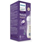 Avent Philips láhev Natural Response s ventilem AirFree medvěd 260 ml bílá – Zboží Dáma
