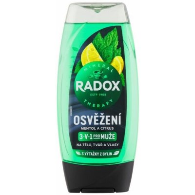 Radox Men osvěžení Mentol a citrus sprchový gel pro muže 225 ml – Sleviste.cz