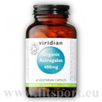 Viridian Organic Astragalus 400 mg 60 kapslí – Hledejceny.cz
