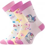 BOMA Ponožky dětské KAITO s obrázky DÍVČÍ mix D (3 páry) 126199 – Zbozi.Blesk.cz