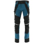 Sara Workwear Strečové kalhoty COTTONFLEX černé petrolejové – Zboží Mobilmania