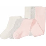 Lupilu Dívčí punčochové kalhoty bílá / světle růžová – Zboží Mobilmania