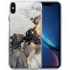 Pouzdro a kryt na mobilní telefon Apple PROTEMIO 29153 MY ART Ochranný kryt Apple iPhone XR GREY MARBLE (140)