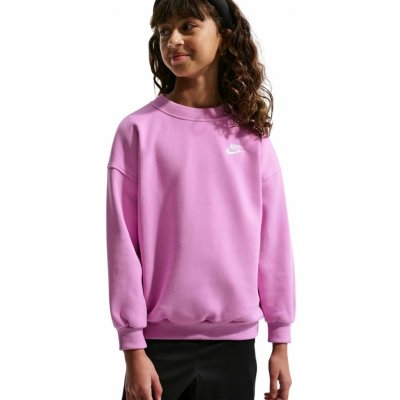 Nike Kids Sportswear Club Fleece Oversized light magenta/light magenta/white – Hledejceny.cz