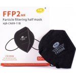 HJR respirátor FFP2 černý 50 ks – HobbyKompas.cz