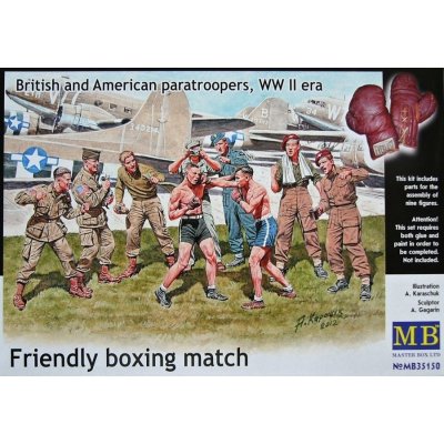 Master Box Friendly boxing match WWII era 9 figures MB35150 1:35