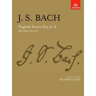 Johann Sebastian Bach: English Suites Nos. 4 6 BWV 809 810 %26amp; 811 noty na klavír