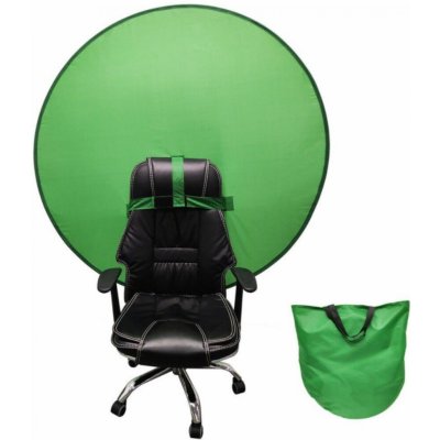 Intempo Zelené plátno Green screen Online Klíčování s nástavcem na křeslo Velikost: 110 cm