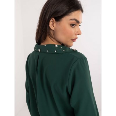 Halenka DHJ-KS-15260.96 zelená tmavě – Zboží Dáma