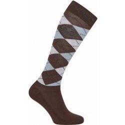 HV Polo Jezdecké podkolenky Argyle mocca