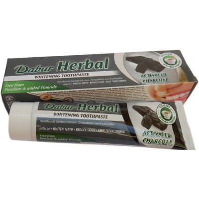 Dabur bělicí charcoal s obsahem černého uhlí 130 g – Hledejceny.cz