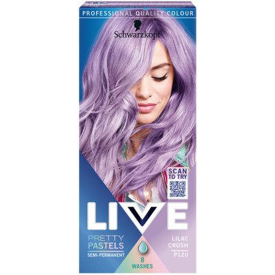 Schwarzkopf Live Ultra Brights barva na vlasy p120 pastelová fialová – Zboží Mobilmania