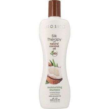 BioSilk Organic Coconut Oil with Moisturizing Shampoo 355 ml