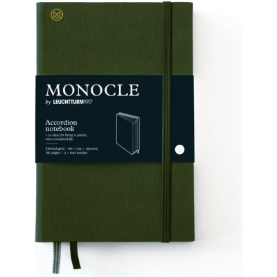 Monocle by Leuchtturm1917 Zápisník s organizérem B6+ olivový tečkovaný – Zboží Mobilmania
