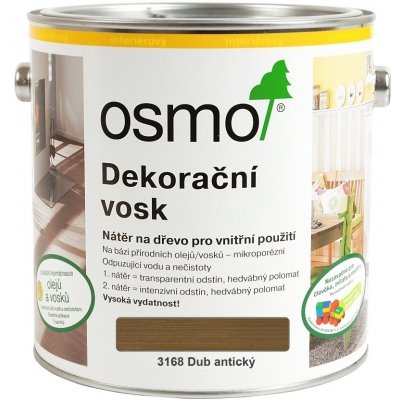 Osmo 3168 Dekorační vosk transparentní 2,5 l Dub antický – Zbozi.Blesk.cz