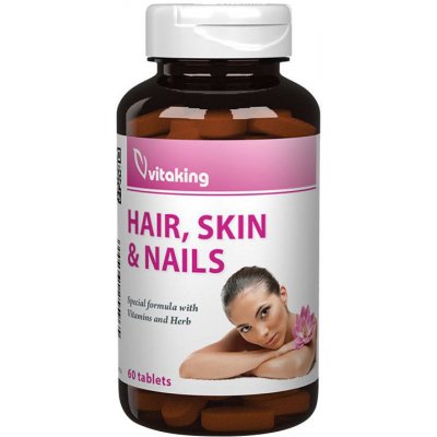 Vitaking Hair Skin & Nails Vitamin 60 tablet – Hledejceny.cz