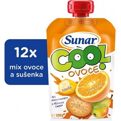 Sunar kapsička Cool ovoce Pomeranč banán sušenka 12m+ 12 x 120 g – Zboží Mobilmania