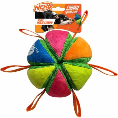 Nerf Dog plyšový pískací a křupavý míček 15 cm – Sleviste.cz