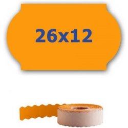 CDRmarket ETRL-26x12-orange cenové etikety do kleští signální oranžové 26 mm x 12 mm 900 ks